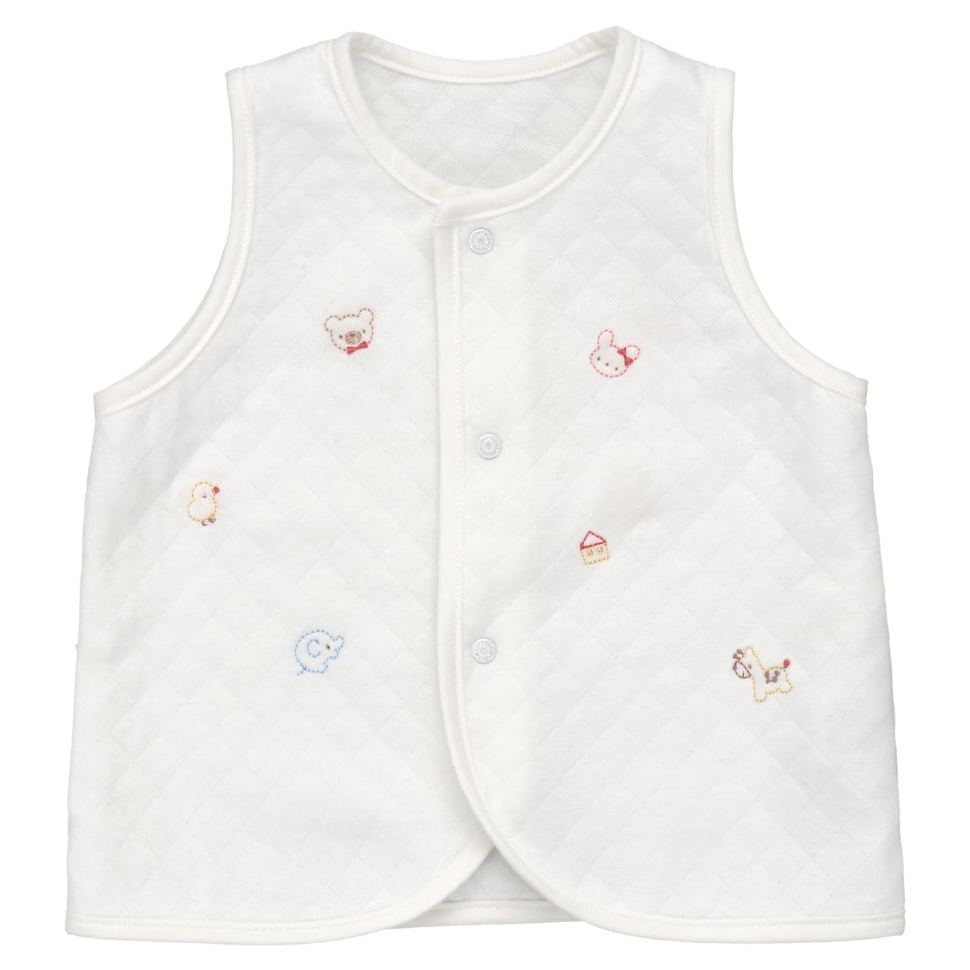 

Baby Castle Sizes Smile Cotton Chiffon Made in Japan Vest, 60-80, Baby,