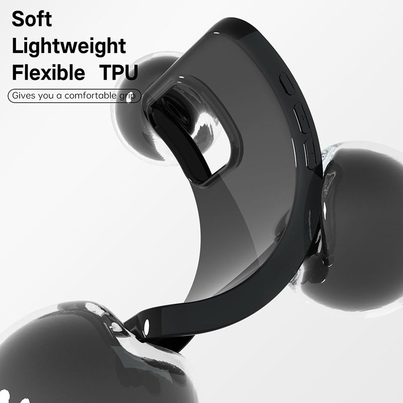 Luxury Glossy Silicone Soft Case For iPhone 15 14 Plus 13 12 Mini 11 Pro XS Max X XR SE 2 3 7 8 Plus Ultra Thin Slim Back Cover