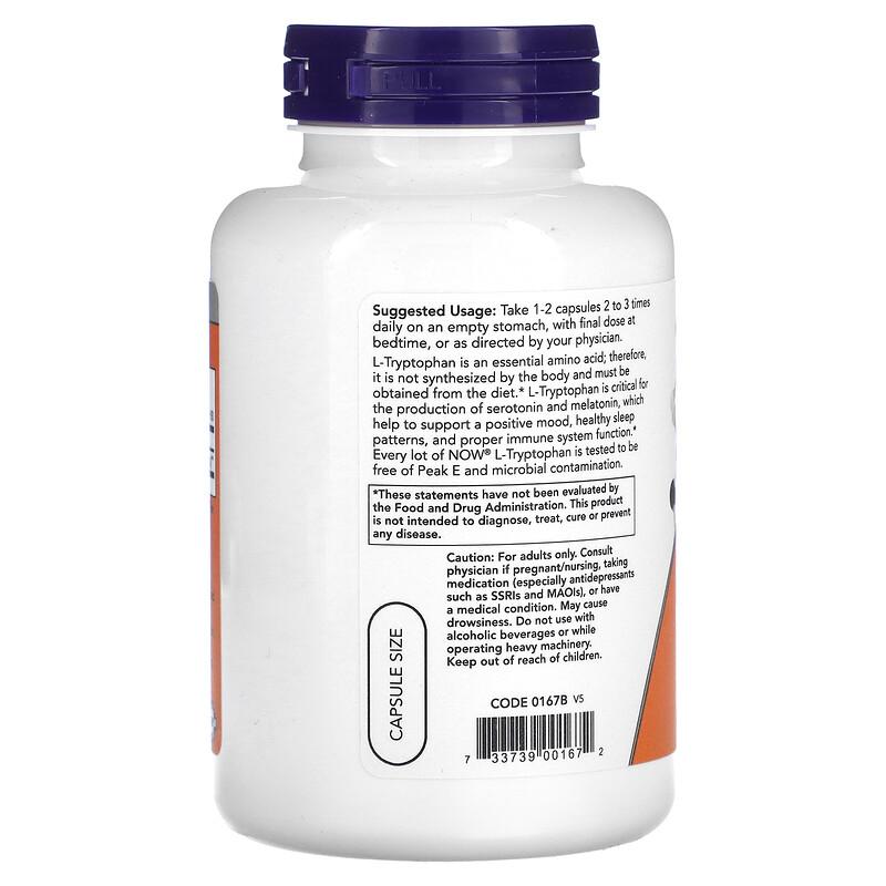 L-Tryptophan, 500 mg, 120 Veg Capsules