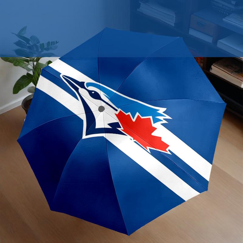 Blue Jays Logo Umbrella 8-Frame for Travel, Camping, Casual Lightweight Portable Umbrella, Essential for Every Family Holidays Gift