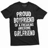 Proud Boyfriend Shirt Girlfriend Boyfriend Shirts Valentine's Day Gift BF Gift