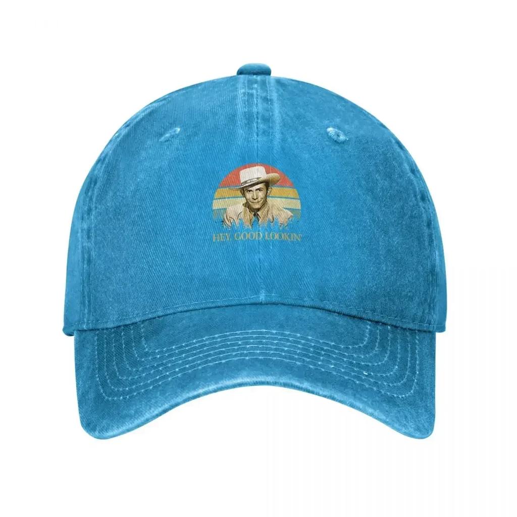 Hank Williams - Hey Good Vintage Sunset 2021 Baseball Cap beach hat Snap Back Hat Ladies Men's