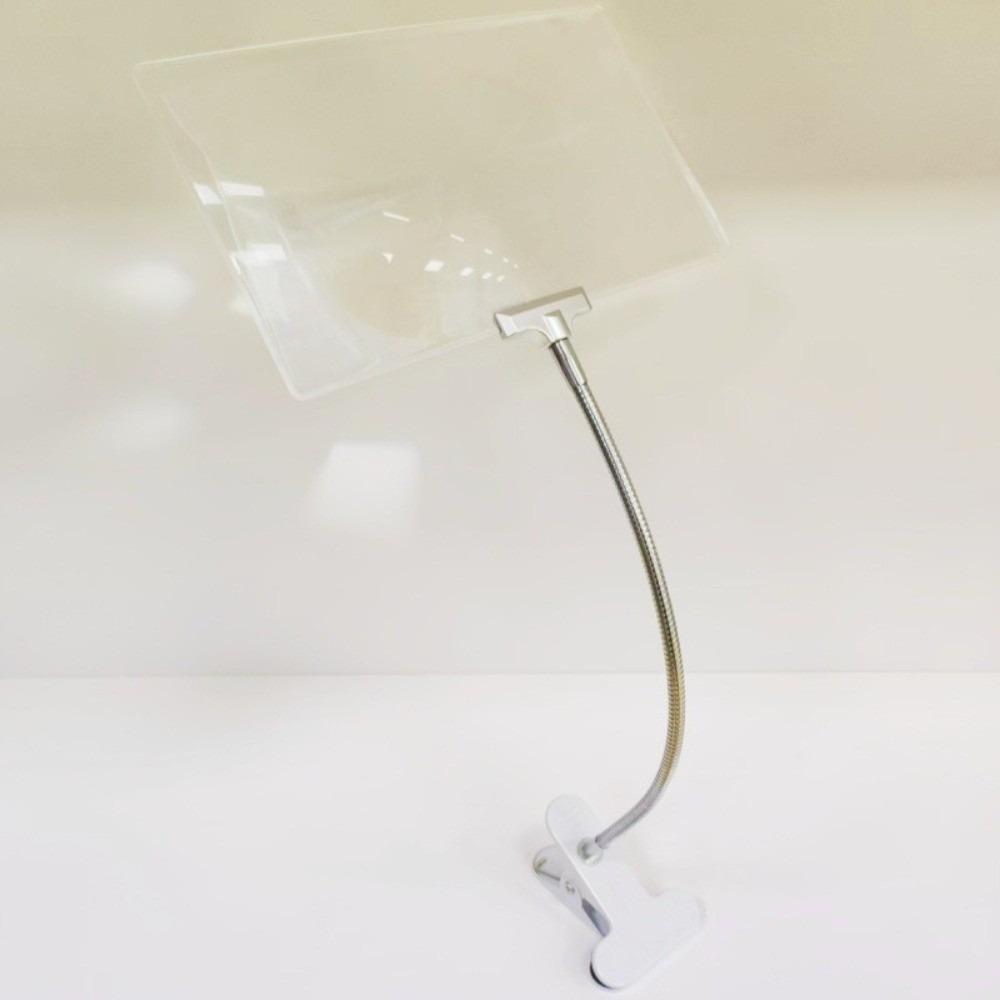 with Clip 4X Magnifying Glass 360 Degree Flexible Neck Full Book Page Magnifying Glass Large Large Page Magnifier