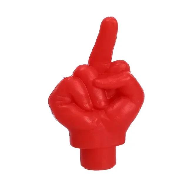 Personality Decor Car Middle Finger Styling Tire Valve Cap Wheel Nozzle Dustproof Waterproof Tyre Valve Stem Caps Accessories