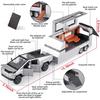 Cybertruck-Pickup-Anhänger im Maßstab 1:32, Druckgussauto-Modellspielzeug, zurückziehbares Fahrzeug mit Ton und Licht für die Geschenkkollektion für Kinder und Kleinkinder