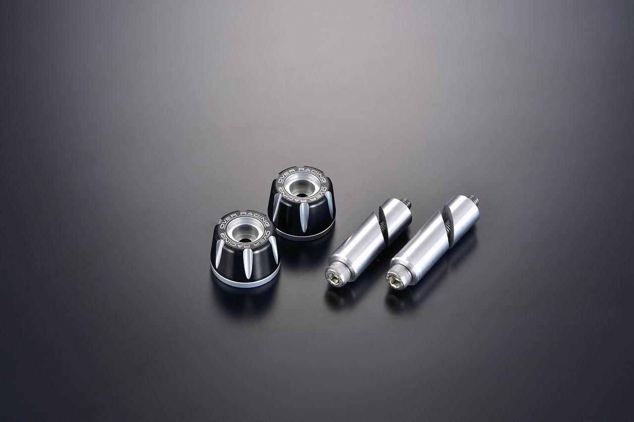 OVER RACING Bar End Type 2 BLK×SIL