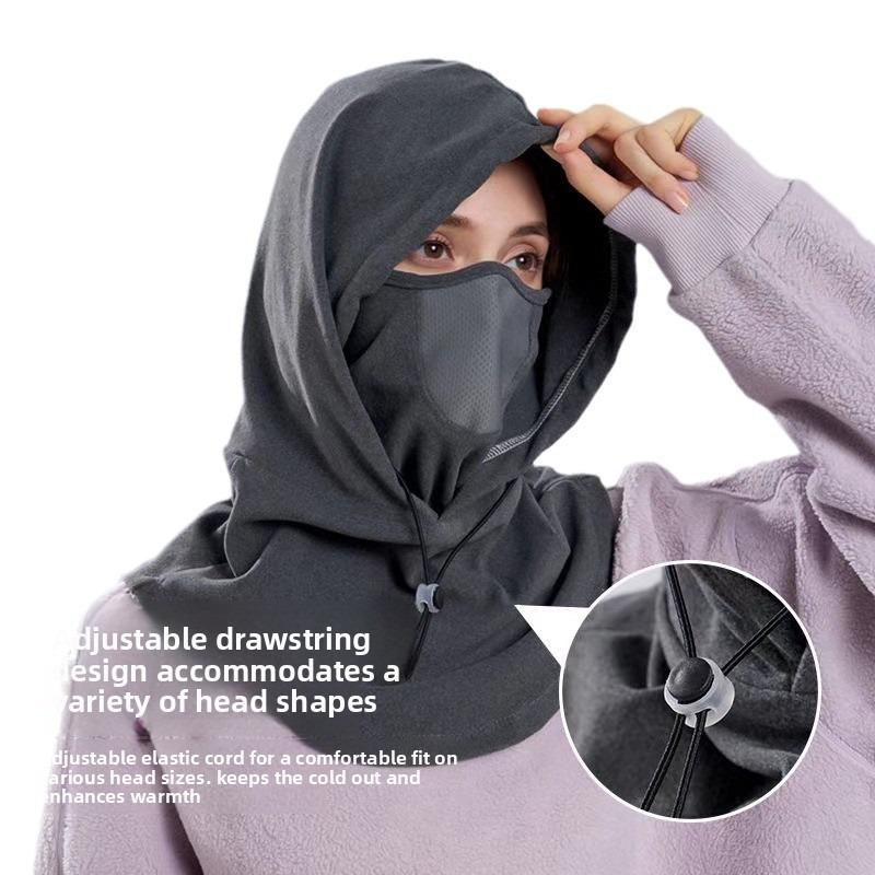 Cycling Mask, Winter Hood, Men's and Women's Windproof Mask, Thickened with Fleece, Electric Bike Ear Protection and Warmth Preservation Wonder