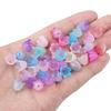 100 stk/pose Akryl Windbell Morning Glory Blomster Perler Charms for øredobber Armbånd DIY smykker håndverk