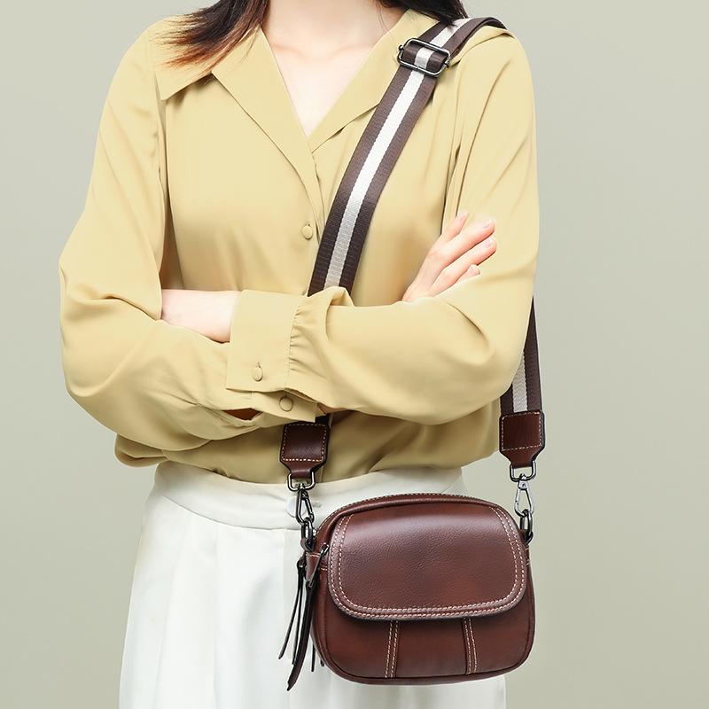 Versatile New Bag for Women's Crossbody Bag Autumn and Winter Genuine Leather Light Luxury Versatile High-end Underarm Bag