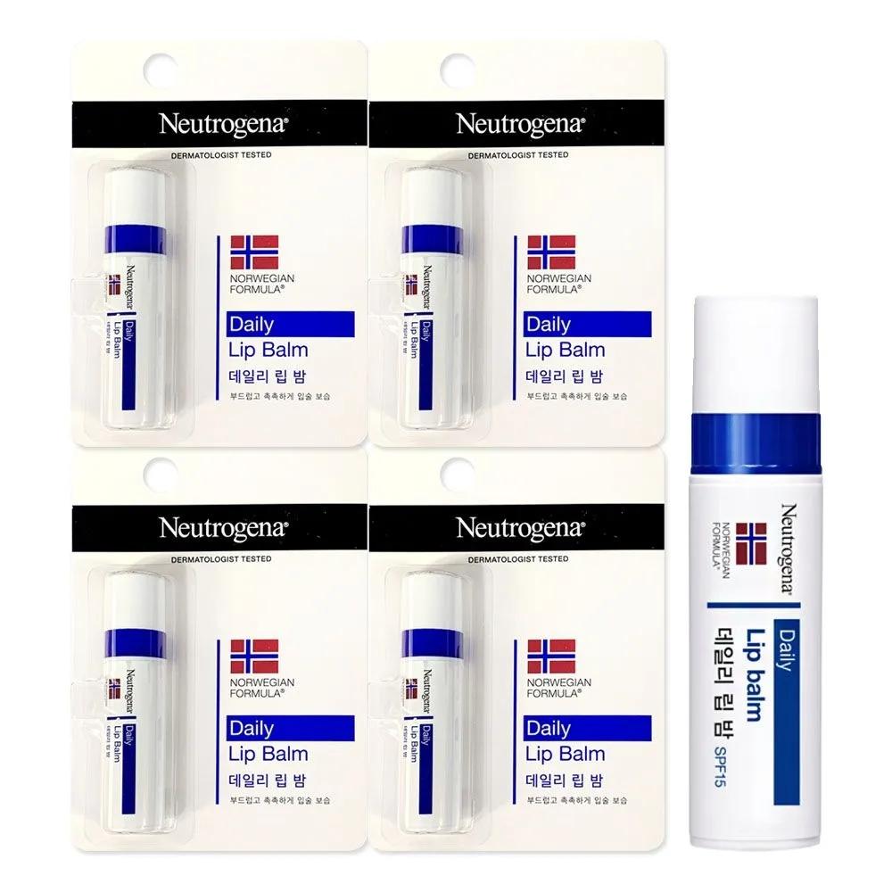 Neutrogena Увлажняющий бальзам для губ 4 г x 5