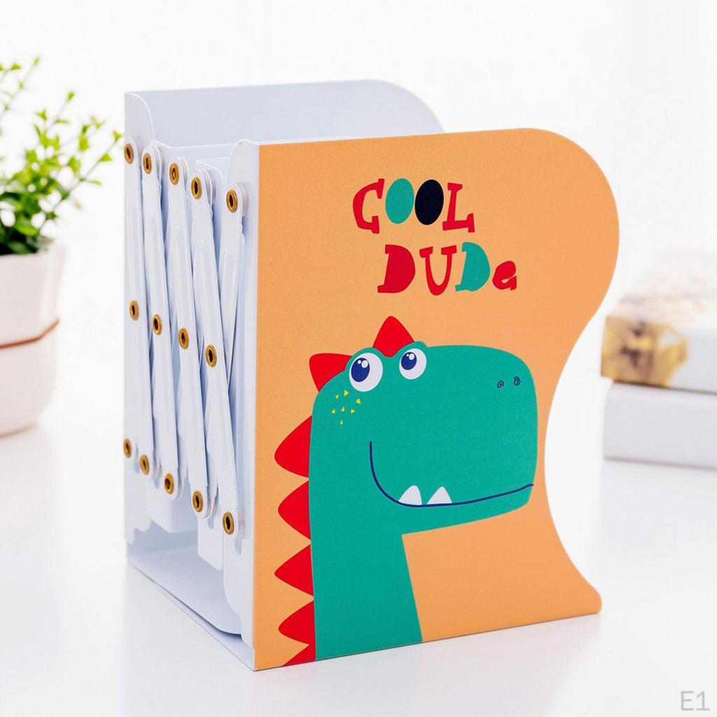 Cartoon Bookends Metal Iron Adjustable Books Holder Stand
