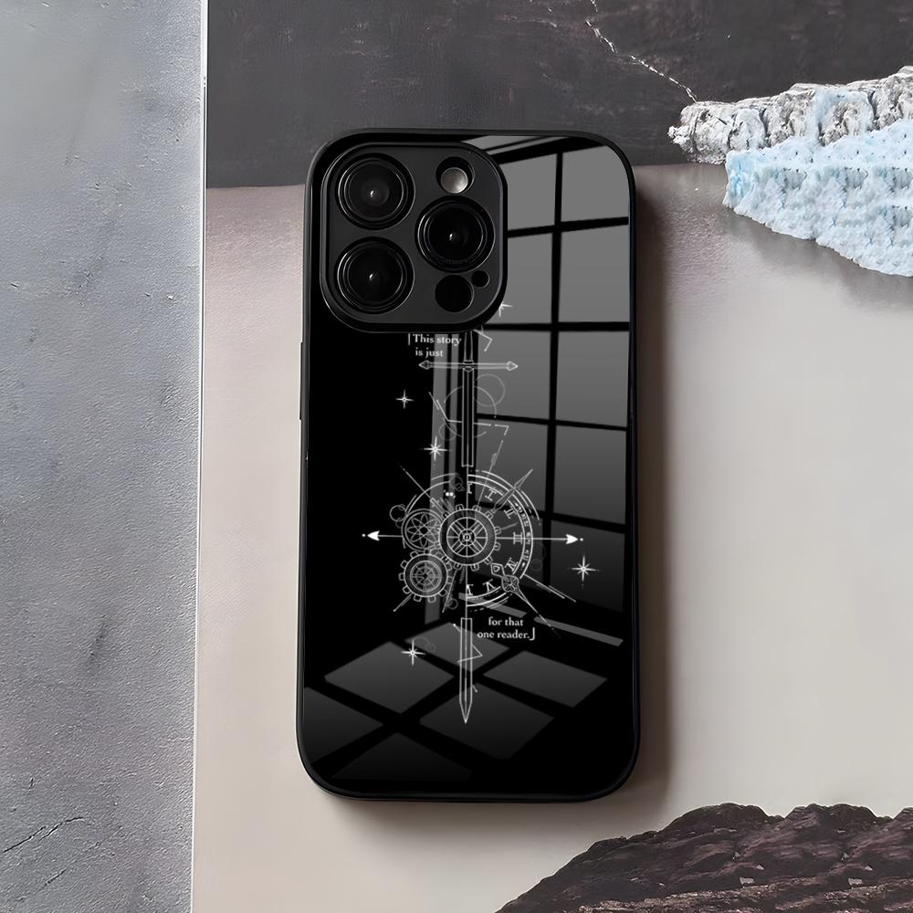 Omniscient R-Reader V-Viewpoint Orv Phone Case For IPhone 17 Air 16 E Pro Max 15 14 13 Mini 12 Pro 11 Max Plus Black Glass Cover