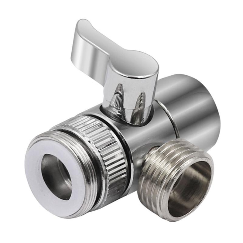 Upgrades Split Faucet Adapter with Double Function Two Way Tap Connector 360 Rotation  Sprayings for  Bathroom & Kitchen Use