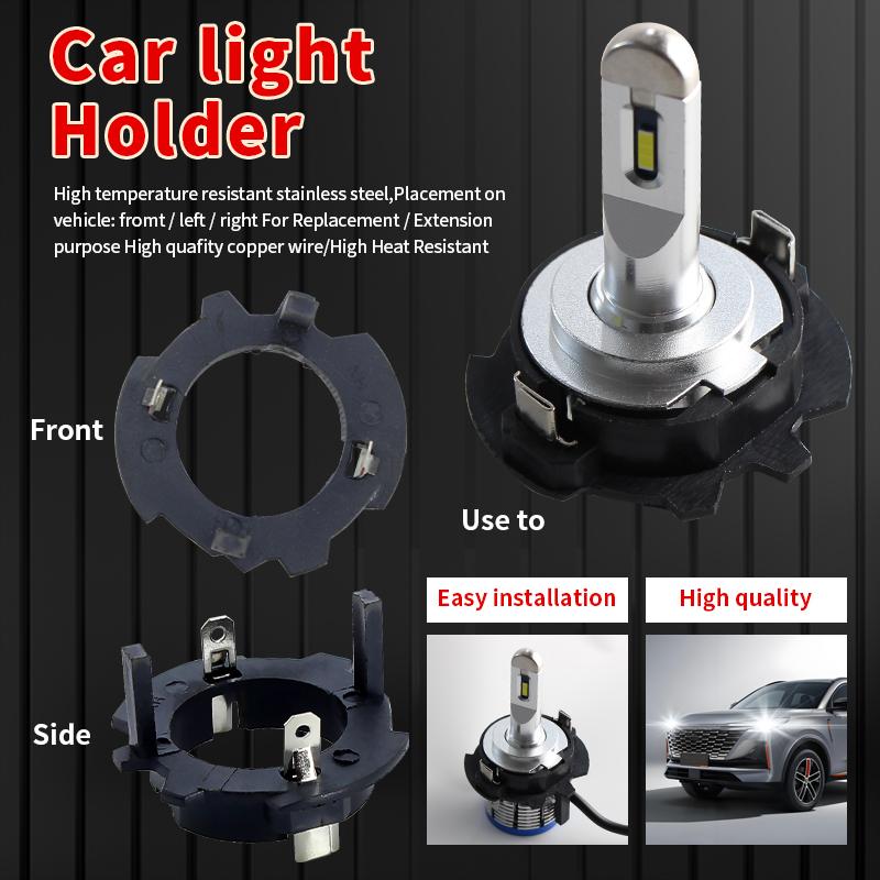 2PCS H7 LED Headlight Holders For Volkswagen MK5 GTI Golf Jetta Type A/ Golf 5 Jetta MK5 H7 Base H7 Bulb Socket Car Accessories