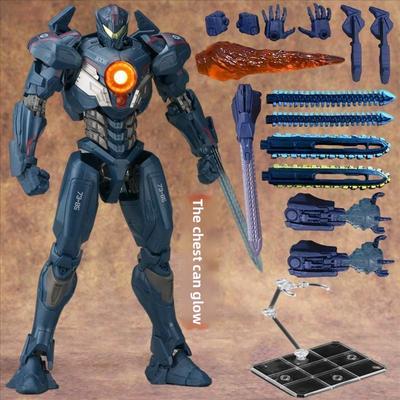 Modelo Mecha Wanderer de la Venganza Manual Heleekd Robot Articulación Móvil Estatua Luminosa Juguete W