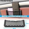 POCKETSTACK Ablagefach Aufbewahrungsnetz Netztasche Auto KFZ selbstklebend