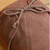 Winter Warm Baseball Cap With Ear Flaps & Neck Cover, Fleece Short Brim For Men Women, Ideal For Outdoor Camping & Streetwear