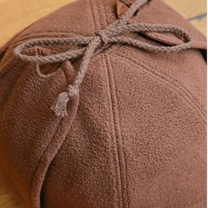 Winter Warm Baseball Cap With Ear Flaps & Neck Cover, Fleece Short Brim For Men Women, Ideal For Outdoor Camping & Streetwear