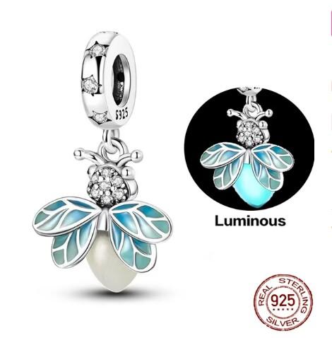 NEW Copper Charm Compatible With Authentic Bracelets Accessories Women Jewellery Early Spring Forest Collection Flower Butterfly