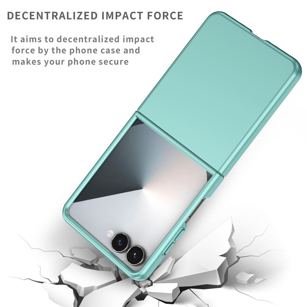 Plain Anti-Knock Phone Case for Samsung Galaxy Z Flip7 FE Flip6 Flip 6 7 5G Flip5 Flip4 Flip3 Flip 4 3 5 Anti-Fingerprint Cover
