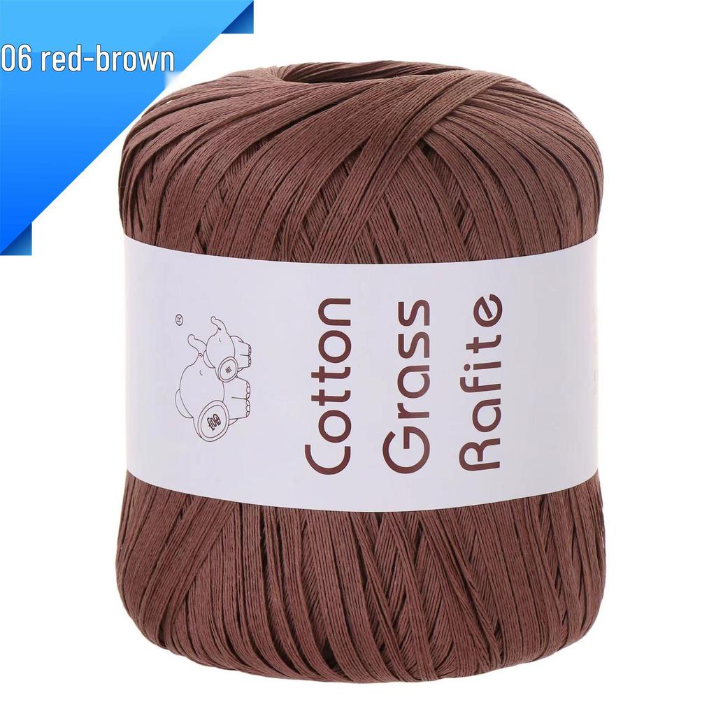 Raffia-Baumwoll-Strohgarn für DIY-Bastelarbeiten: Handgewebte Taschen, Hüte & mehr