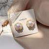 Silver Needle Pearl Freshwater Earrings Earrings Chain Daily Luxury Large