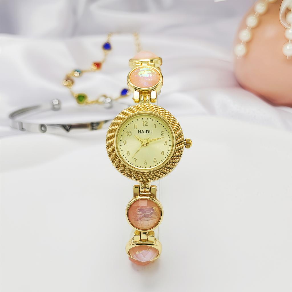 Luxury Brand High-end Seven Color Chain Bracelet Watch Women's Vintage Ladies Fashion Quartz Wristwatches Gift Relógio Feminino