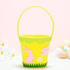 Cartoon Rabbit Egg Basket Colorful Chicken Tote Bag Easter Candy Gift Bag  for Home Decoration