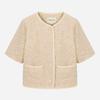 Thursday Island Women Multi Color Tweed Short Sleeve Jacket T264mjk239w