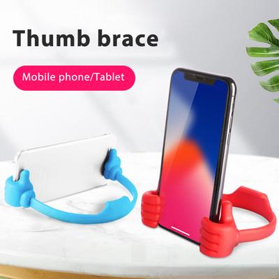 6Pcs Adjustable Thumb Mobile Phone Holder Portable Lightweight Universal Thumbs Shape Desk Tablets Cellphone