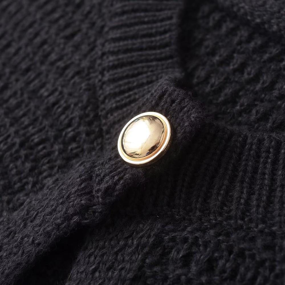 2024 Women's European & American Style Long-Sleeve Knitted Cardigan