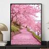 Cherry Blossom Tree Diamond Art Piece Set, 5D Diamond Painting Flower DIY Gem Cross Stitch Crafts and Crafts Decoration Home Wall Ornaments