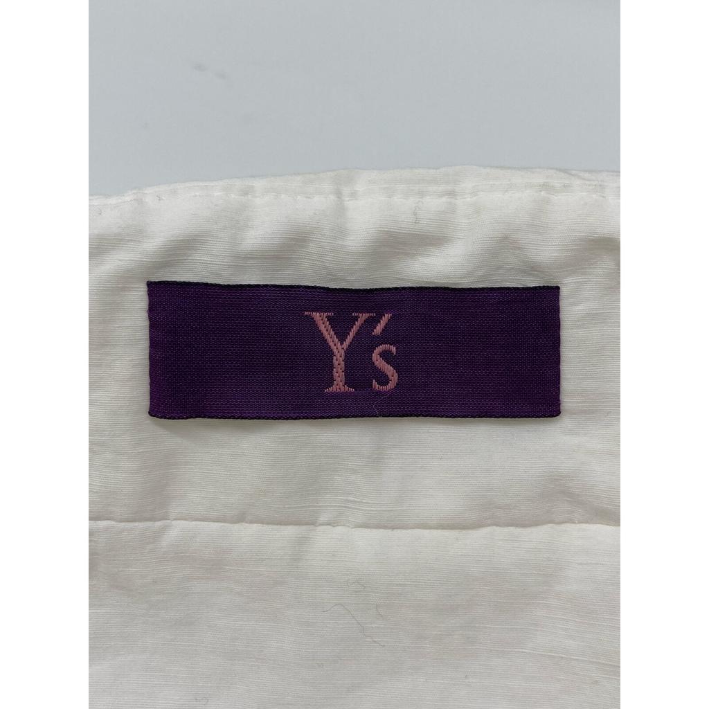 Y's [21Stainless Steel] YT-C40-330 Cotton X Linen Modified Trench Coat 1 whiteUsed