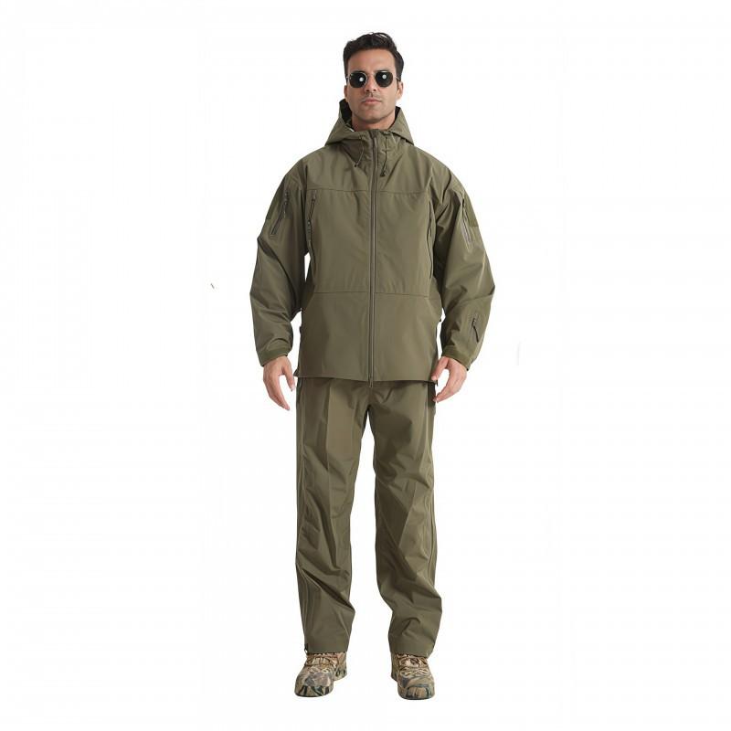 

Junbird Hard-shell Heat-sealing Rubber Assault Pants Suit Lightweight Outdoor Sports Waterproof XL