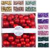 1 Box 3/4/5cm Christmas Ball Set Square Box Packed Colorful Balls Shopping Mall Christmas Tree Decorative Ornament Decor