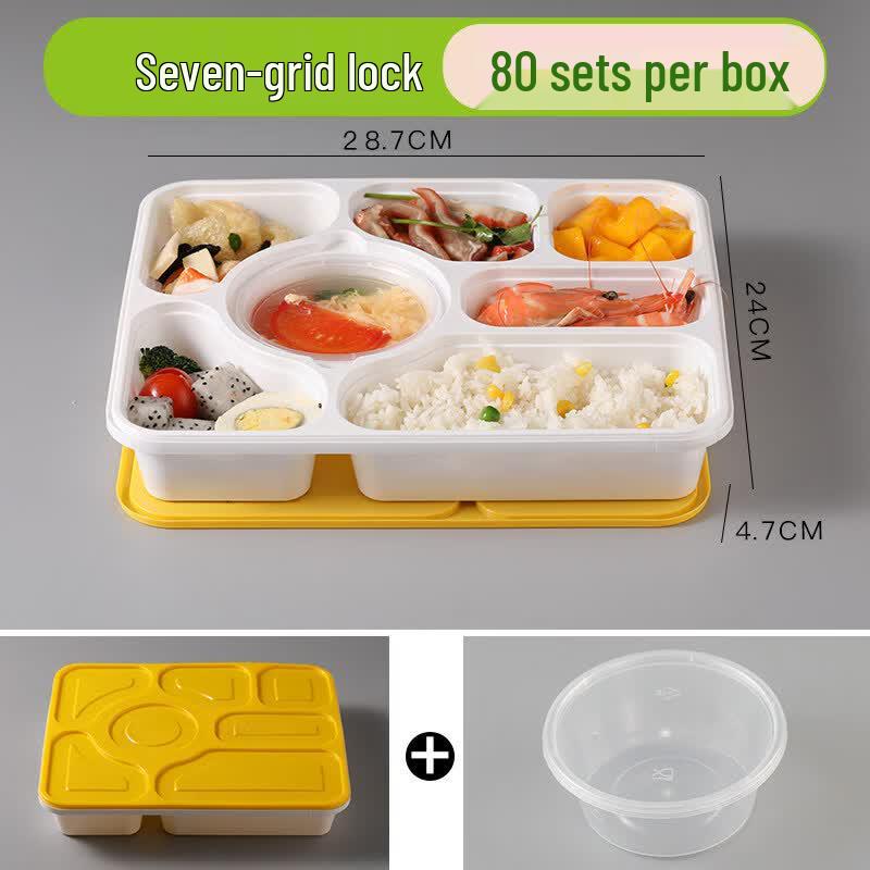 Disposable Square Multi-Compartment Meal Boxes