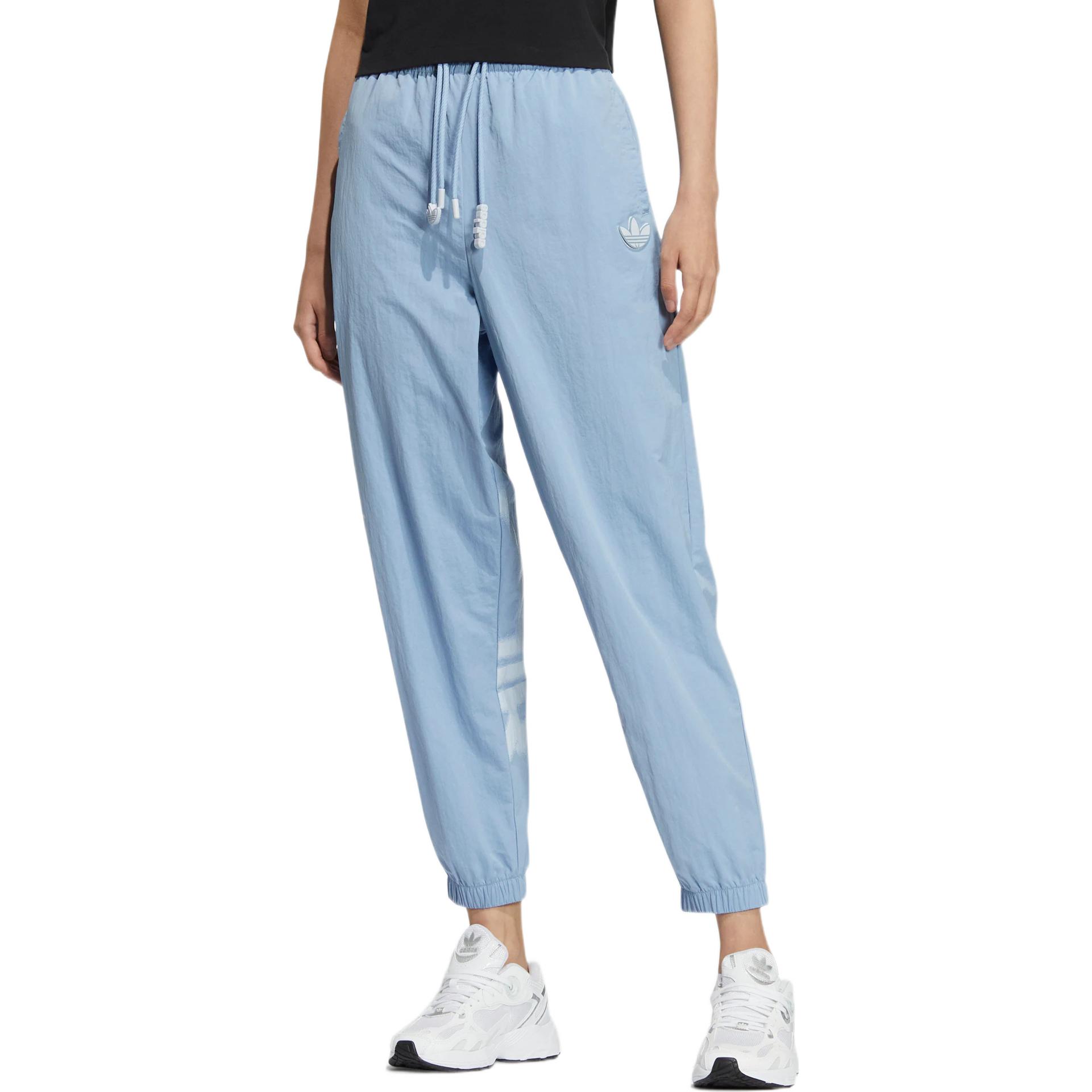 Adidas Originals Adicolor Tp вышитые однотонные спортивные брюки на шнурке женские синие — фото 2