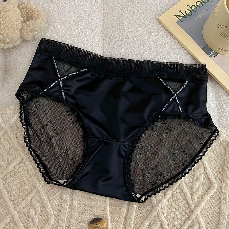 Koronkowa bielizna damska majtki oddychające cienkie przezroczyste seksowne modne majtki dziewczęce
