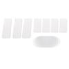 Round Cylinder Wedding Flower Stands, 7-Piece Set with 1.5cm Thick PVC Panels, Foldable Column Display for Centerpieces, Banquet