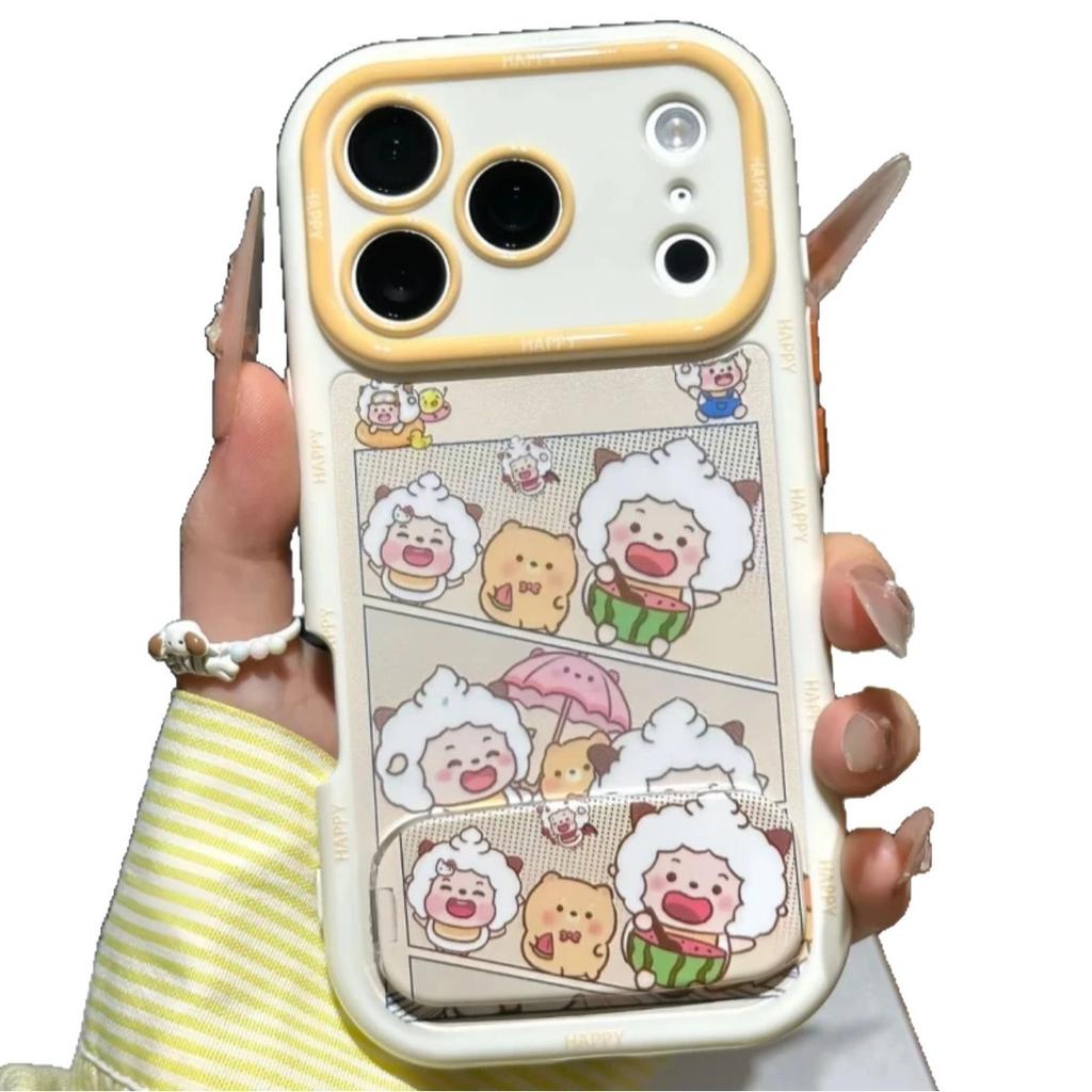 Cute lazy sheep bracket for VIVOX300PRO/S30 mobile phone protective case Redmi note14pro/k70