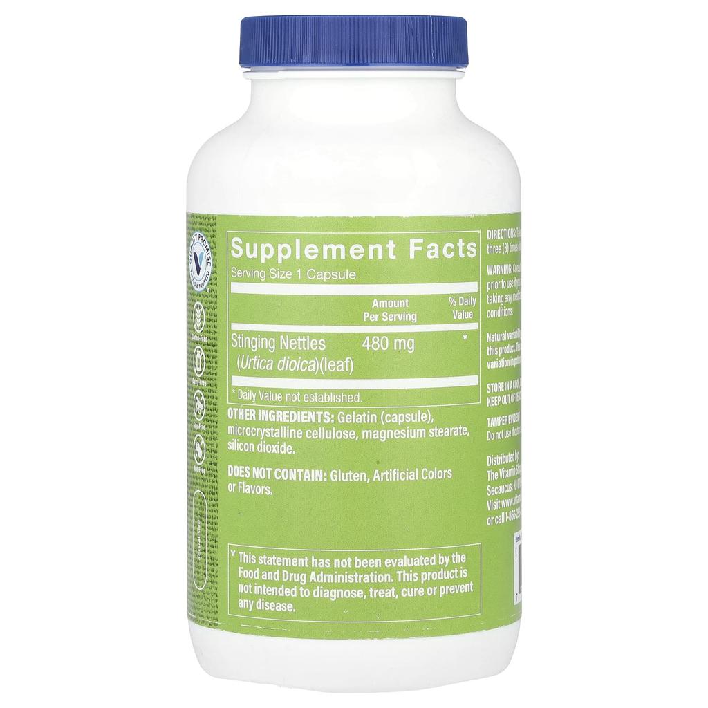 Nettle, 480Mg, 300 Capsules