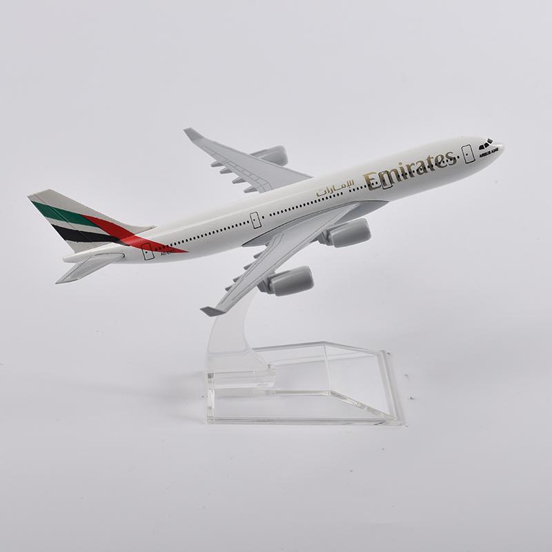 1/400 Scale 16cm A340 EMIRATES Airways Airplane Model Planel Airplane Diecast Metal Planes