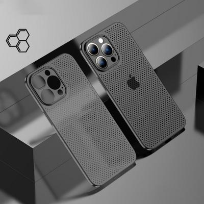 Custodia rigida antiurto sottile per iPhone 16 Pro Max 15 Pro 14 13 12, con dissipazione del calore, in tinta unita