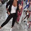 Zweiteiliges Set für Damen, elegante Slim-Fit-Jacke, formelle Büro-Arbeitshose, Revers-Mantel-Set