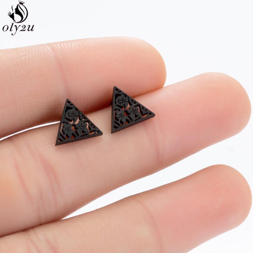 Bohemia Plant Stainless Steel Earrings Women Apple Cherry Leaf Mushroom Flower Stud Earring Piercing Jewelry