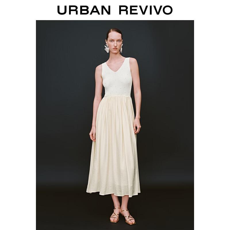 

UR 2025 French V-neck Pearl Knit Dress XL