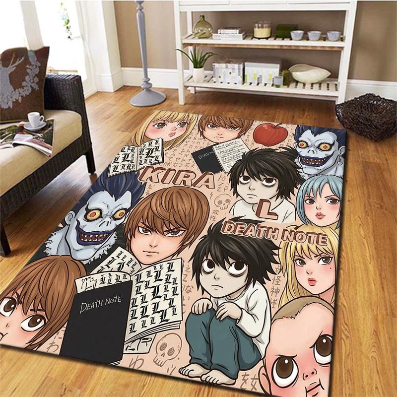 Death Note Carpet Rug For Living Room Bedroom Home Sofa Decoration Kids Play Nonslip Floor Mat