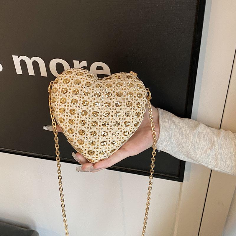 2024 Summer Mini Korean Style Lock Handbag & Heart Coin Purse - Trendy Women's Shoulder Crossbody Bag