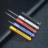 Telescopic Titanium Toothpicks Push-pull Fruit Toothpick Convenient Metal Toothpick  Camping Tool