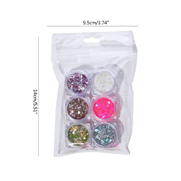 Nail Glitter Sequins Nail Glitter Sparkling Diamond Nail Powder Nail Art-Decor